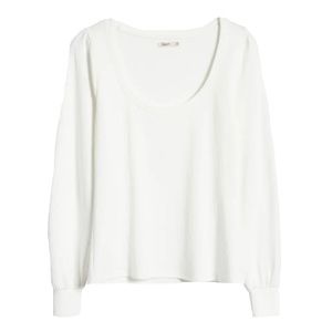 Faherty Soft Scoopneck Organic Cotton Top XL